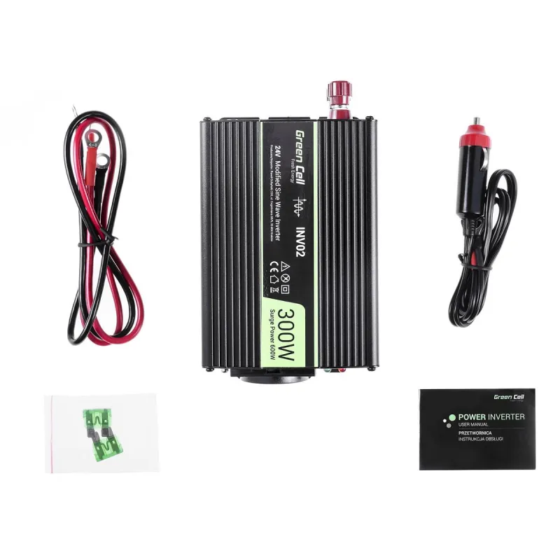 Green Cell INV02DE Araç Voltaj Dönüştürücü 24V 300W