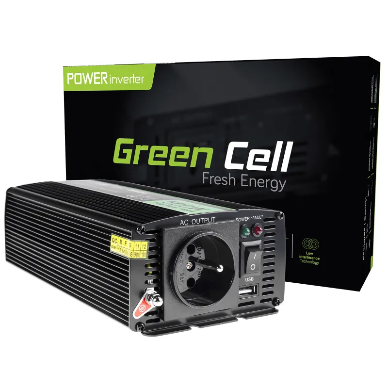 Green Cell INV04DE Araç Voltaj Dönüştürücü 24V, 500W