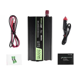 Автоинвертор напряжения Green Cell INV04DE 24V, 500W