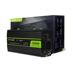 Green Cell INV17 | Przetwornica napięcia | 24V, 500W, czysty sinus