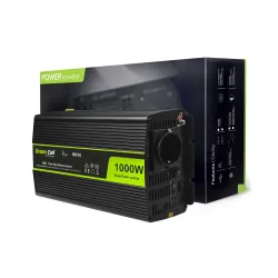 Green Cell INV18 Voltaj Dönüştürücü, 24V, 1000W, Saf Sinüs
