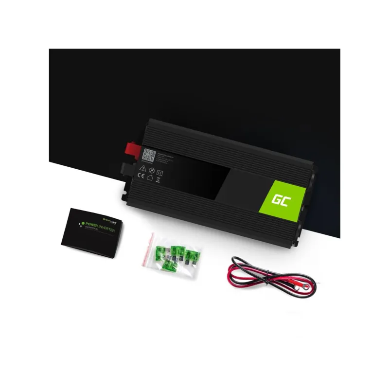 Green Cell INV20 | Convertitore di tensione | 24V, 2000W, onda sinusoidale pura