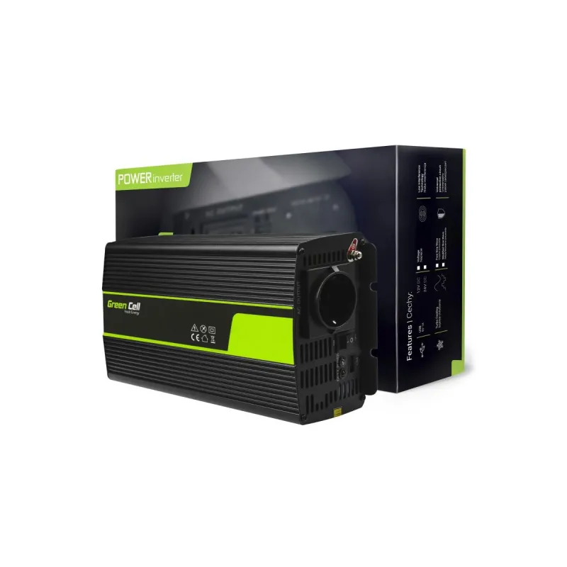 Инвертор Green Cell INV23, 24V, 1000W, Модифицированная Синусоида