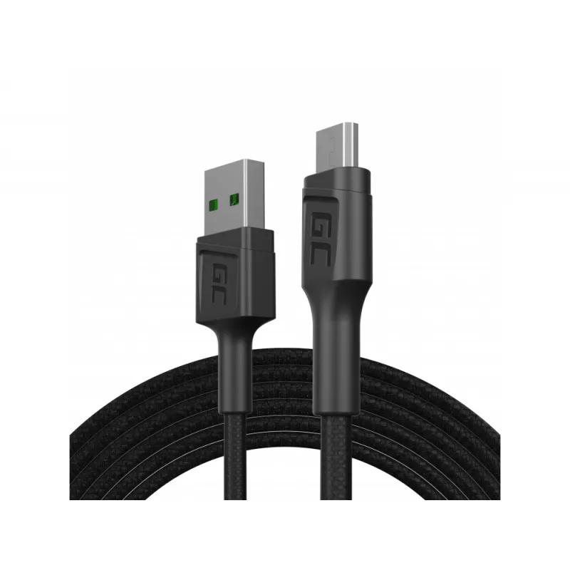 USB-кабель Green Cell KABGC17, USB - micro USB 200cm, Ultra Charge быстрая зарядка, QC 3.0