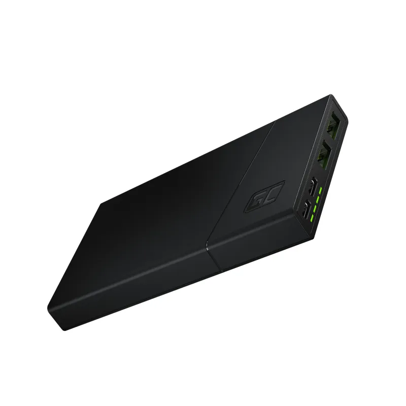 Green Cell PBGC02S PowerPlay10S Powerbank, 10000mAh Hızlı Şarjlı Powerbank, 2x USB Ultra Charge, 2x USB-C, 18W