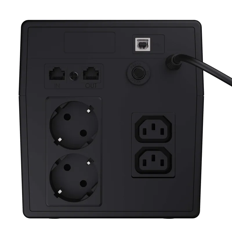 Green Cell UPS08 | Zasilacz awaryjny | Microsine z wyświetlaczem LCD 1000VA