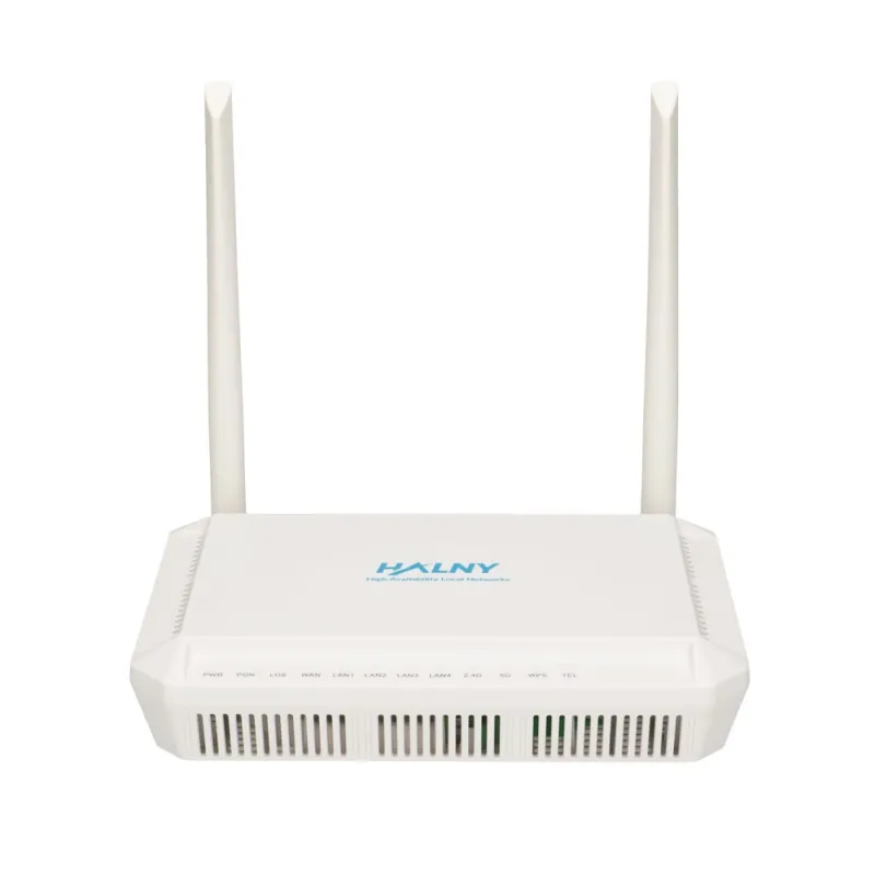 ONT HALNy HL-4GMV4, GPON ONT B+ SC/APC, AC Wave2, Двойной Диапазон 2x2 MIMO, 4x RJ45 1000Mb/s, 1x RJ11