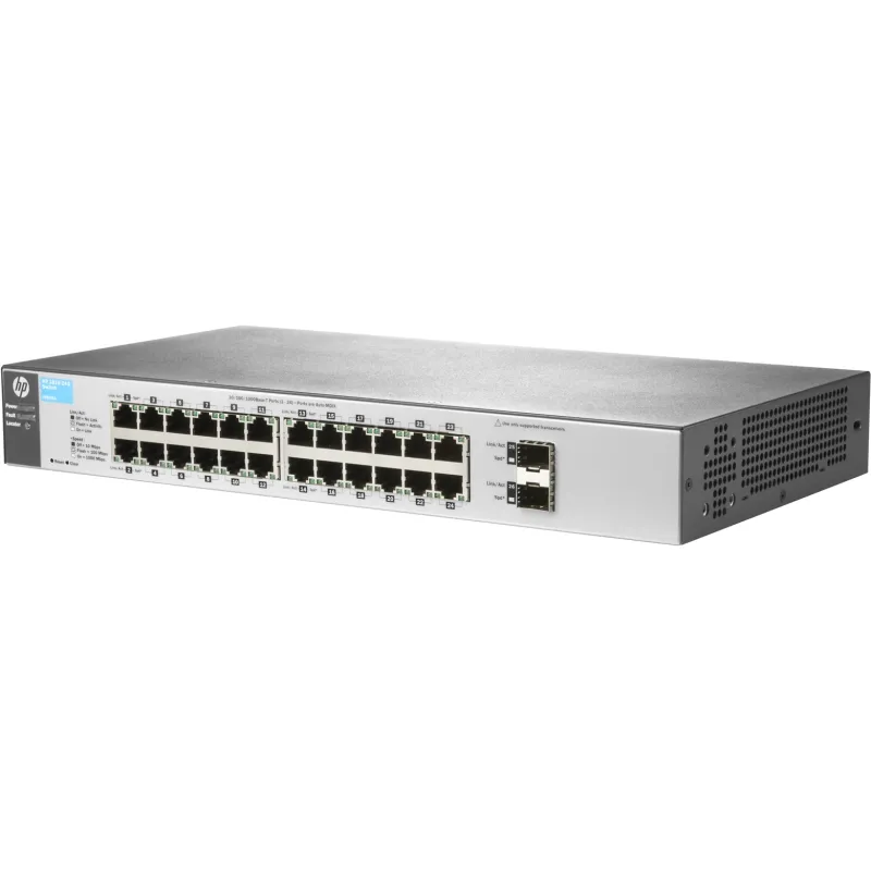 HP 1810-24G V2 Anahtarı, 24x RJ45 1000Mb/s, 2x SFP (J9803A)
