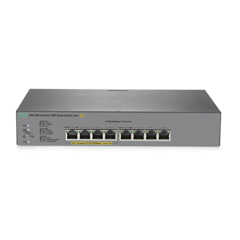 HPE Office Connect 1820 8G POE+ (65W), 8xRJ45 1000Mb/s Anahtar