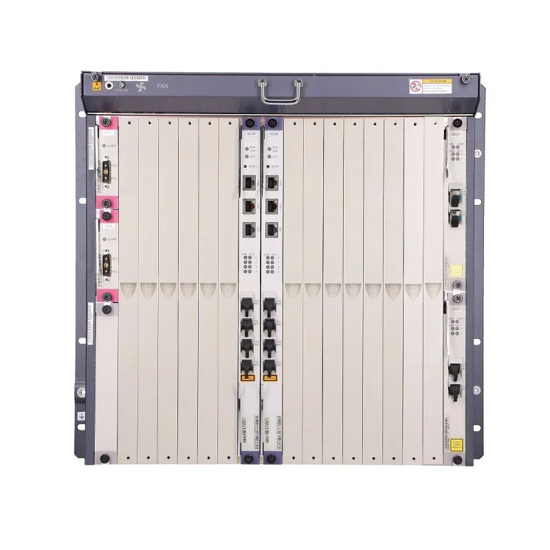 OLT Huawei MA5680T, 1x GPFD, 2x SCUN, 2x PRTE, 1x GICF, 1x X2CS