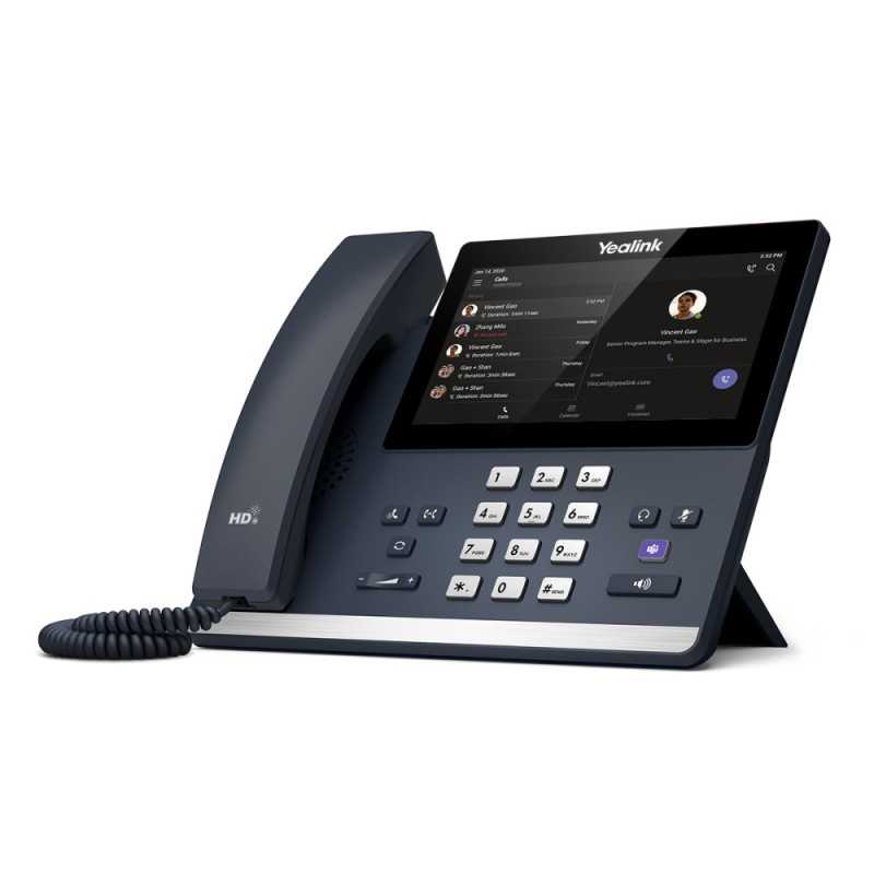 Yealink MP56 Teams Edition | VoIP Phone | Android, 2x RJ45 1000Mb/s, PoE, USB, screen, Wi-Fi, Bluetooth