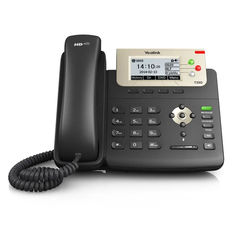 VoIP- телефон Yealink SIP-T23G, 2x RJ45 1000Mb/s, дисплей, PoE