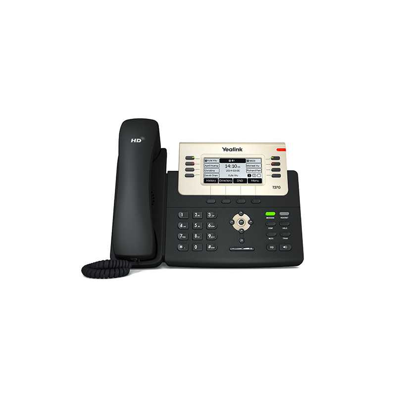 Yealink SIP-T27G | VoIP-Telefon | 2x RJ45 1000Mb/s, Display, PoE