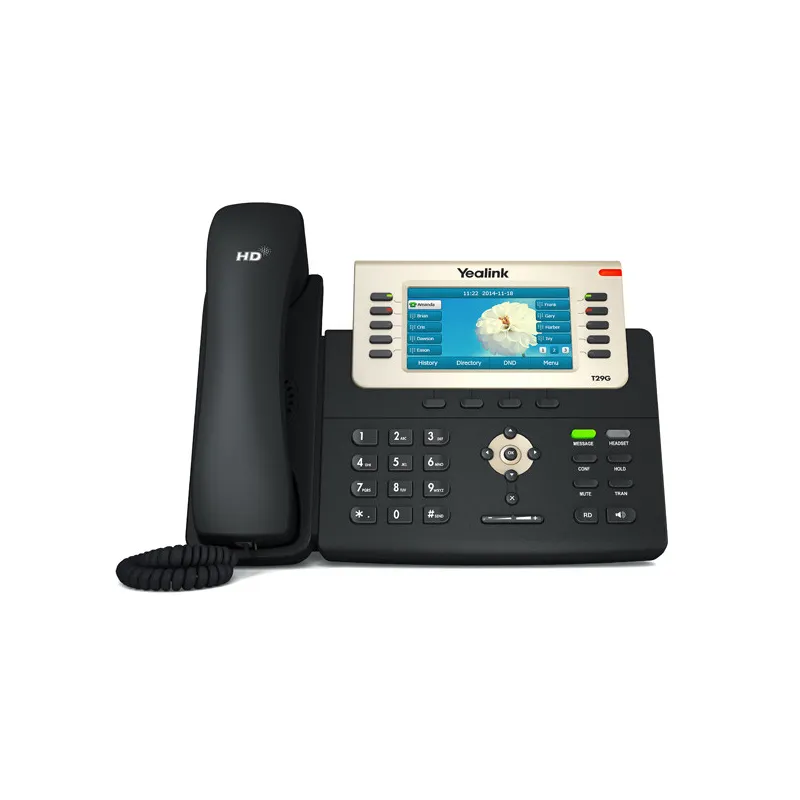 VoIP телефон Yealink SIP-T29G, 2x RJ45 1000Mb/s, дисплей, PoE
