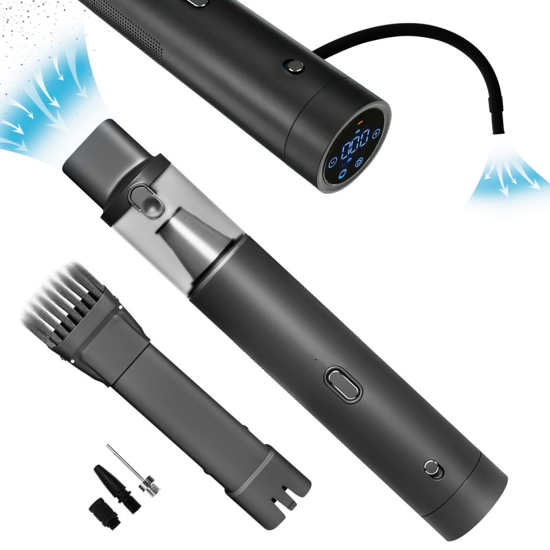 2'si 1 arada Extralink Hava Kompresörü El Süpürgesi ve Pompa, 2500mAh, 10kPa, USB Tip C