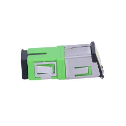 Extralink SC / APC | Adaptador | Modo único, Simplex, com aba de metal sem colar, verde - Imagem 2