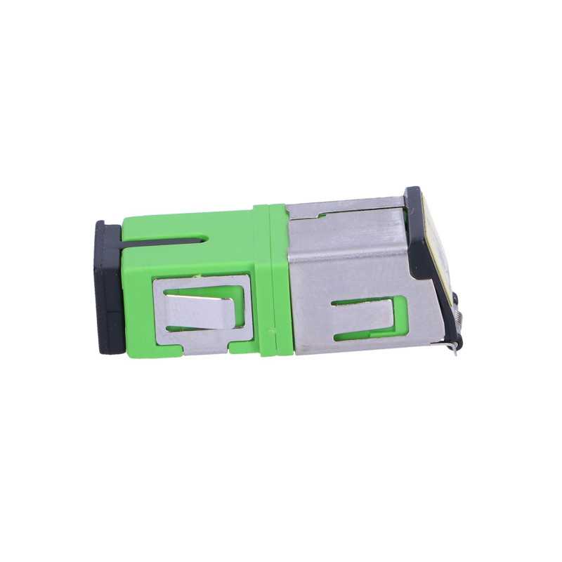 Extralink SC/APC | Adapter | Einzelmodus, Simplex, Metallkappe ohne Ohr, grün - Bild 2