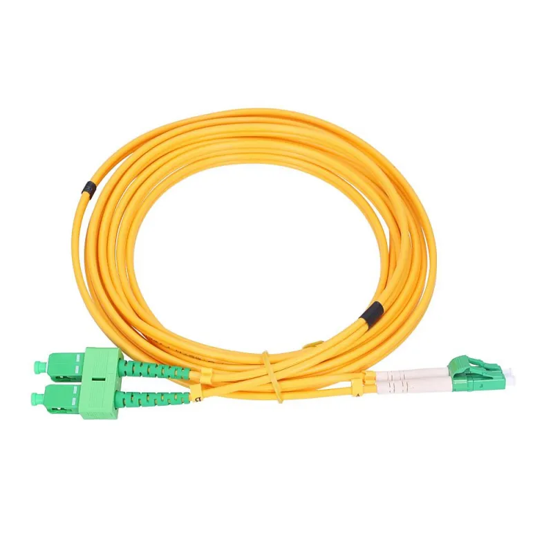 Extralink SC/APC-LC/APC | Patchkabel | Einzelmodus, Duplex, G652D, 3 mm, 0,5 m