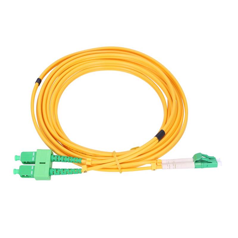 Extralink SC/APC-LC/APC | Patchcord | Modo Unico, Duplex, 9/125um, 3mm, 1,5m