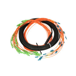 Extralink SC/APC-LC/PC | multipatchcord | SM 24F 8M, em cascata, 90cm