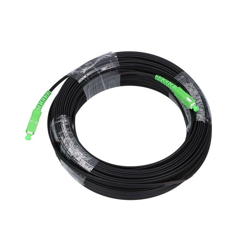 Extralink SC/APC-SC/APC Plano | Patchcord | drop, monomodo, Simplex, G.657A2, 50m