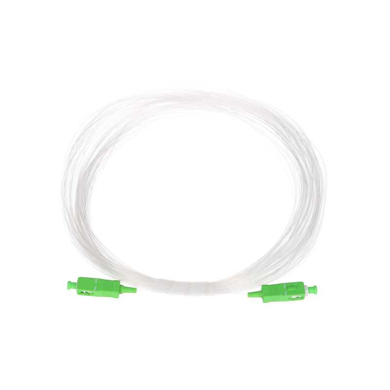 Extralink SC/APC-SC/APC | Patchcord transparente | Monomodo, Simplex, G.657B3, 0,9mm, 40m