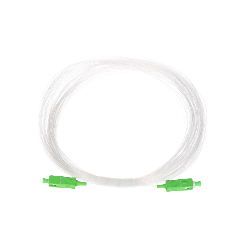 Прозрачный патч-корд Extralink SC/APC-SC/APC, одномодовый, simplex, G.657B3, 0,9 мм, 40 м