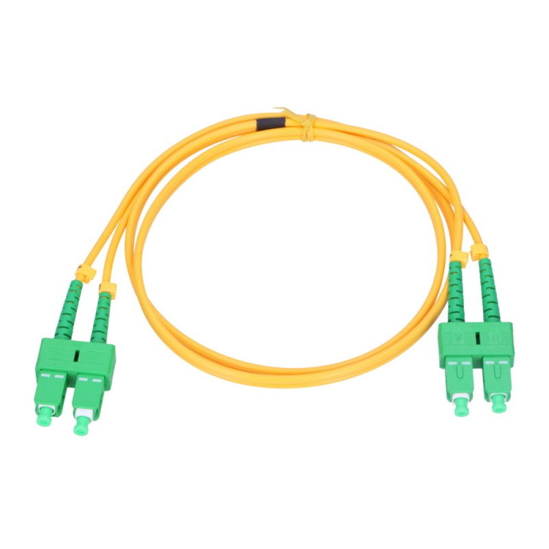 Extralink SC/APC-SC/APC | Patchcord | Jednomodový, Duplex, 9/125, 2mm, 1.5m