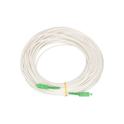 Extralink SC/APC-SC/APC | Patchcord | LSOH, Jednomodový, Simplex, G.657A2, 3mm, 25m, Bíly