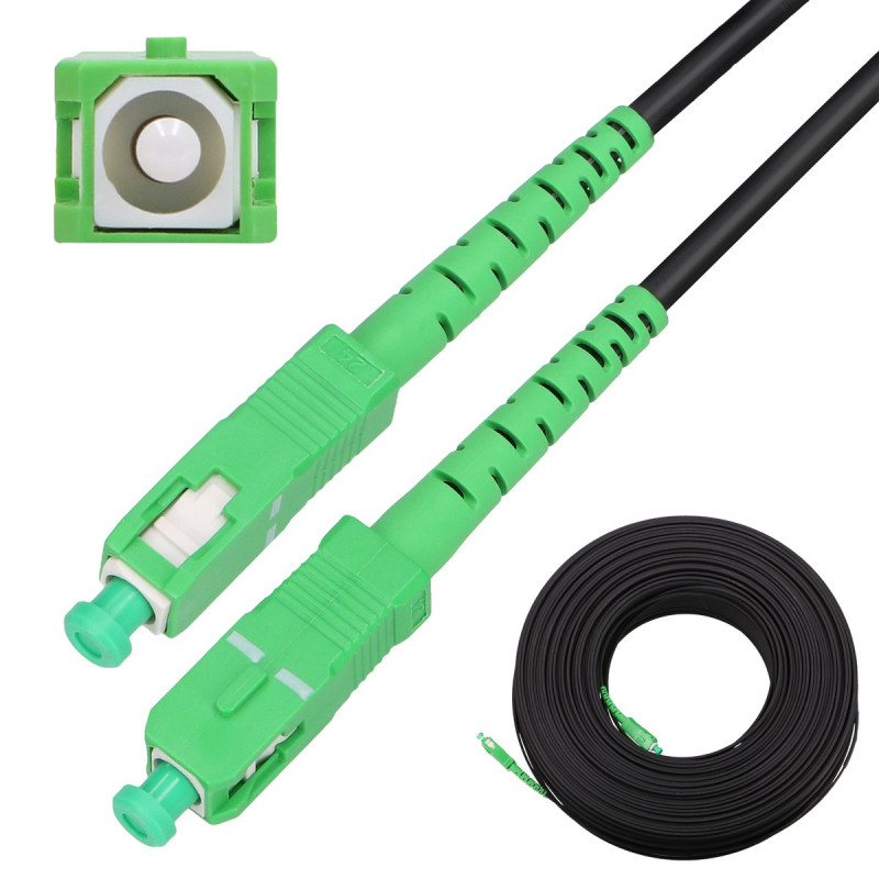 Extralink SC/APC-SC/APC | Patchcord | Redondo, drop, monomodo, Simplex, G.657A2, 100m