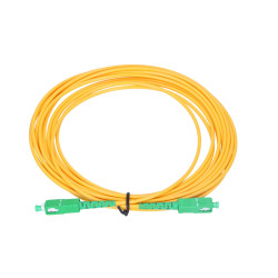 Extralink SC/APC-SC/APC | Patchcord | PVC, Modo Unico , Simplex, G.657A1, 3mm, 1m