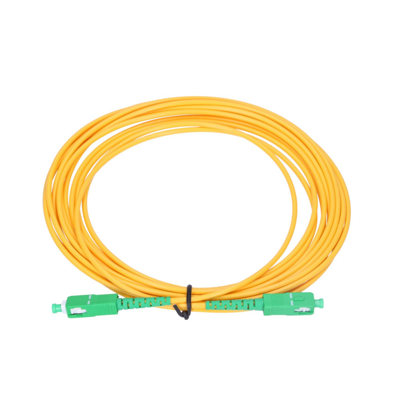 Extralink SC/APC-SC/APC | Patchcord | PVC, Modo Unico , Simplex, G.657A1, 3mm, 1m