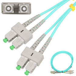 Extralink SC/APC-SC/APC | Patchcord | Multimodo, OM3, Duplex, 3mm, 2m