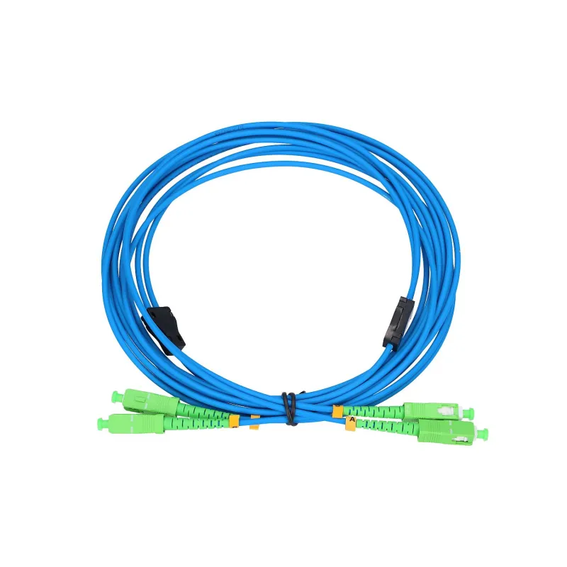 Extralink SC/APC-SC/APC | Patchcord | Blindado, LSZH, Monomodo, Duplex, G652D, 3mm, 3m