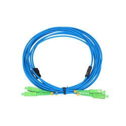 Extralink SC/APC-SC/APC | Patchcord | Armored, LSZH, Single Mode, Duplex, G652D, 3mm, 5m