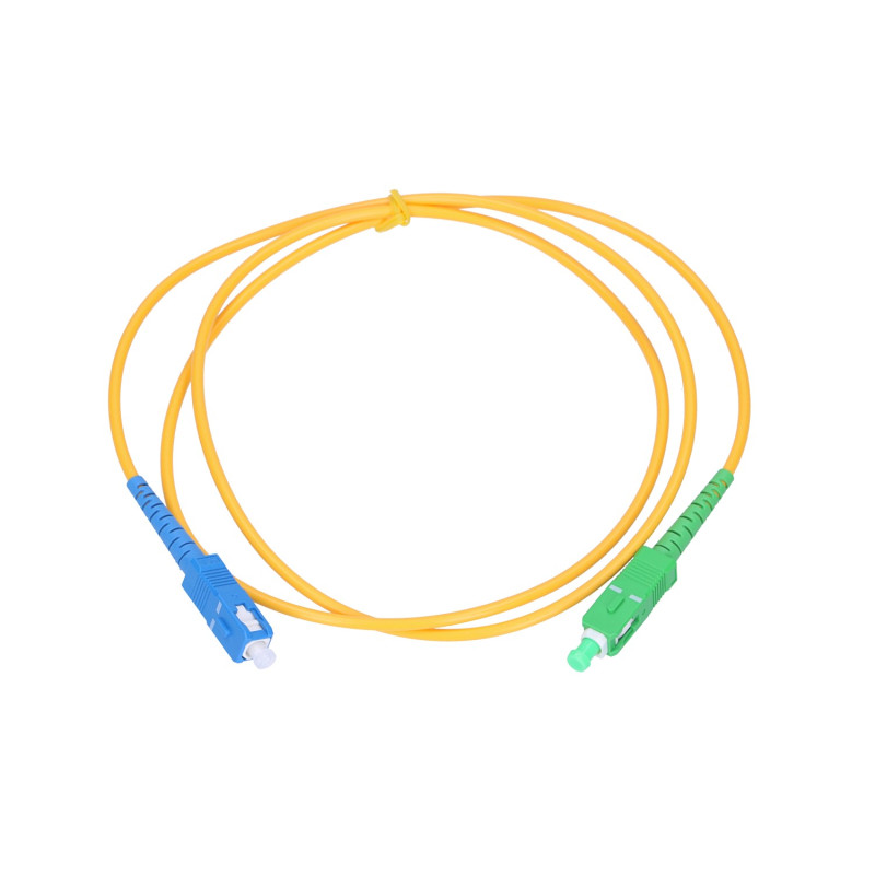 Extralink SC/APC-SC/UPC | Patchcord | Jednomodowy, Simplex, G657A1, 3mm, 10m