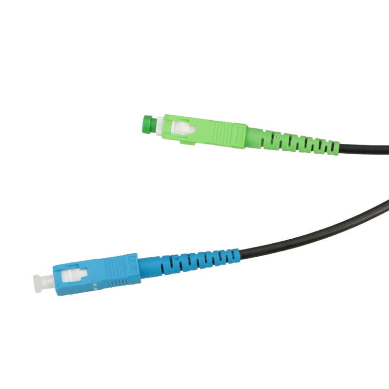 Cable de parcheo Extralink SC/APC-SC/UPC, Redondo, Colgante, Monomodo, Simplex, G.657A2, 100m