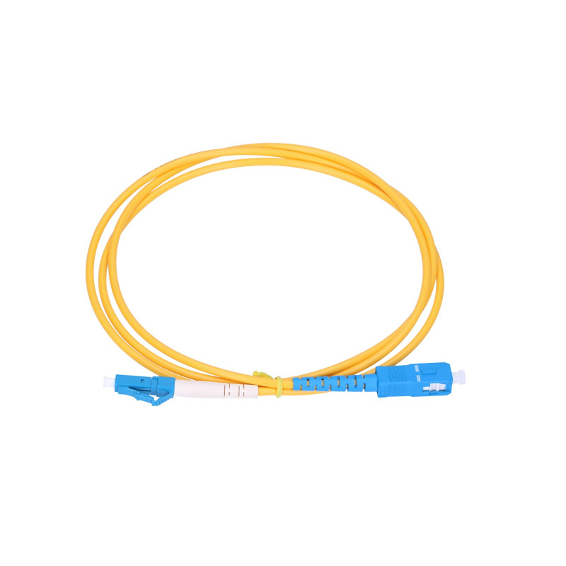 Extralink SC/UPC-LC/UPC | Patchcord | Modo Unico , Simplex, G657A, 3mm, 1m