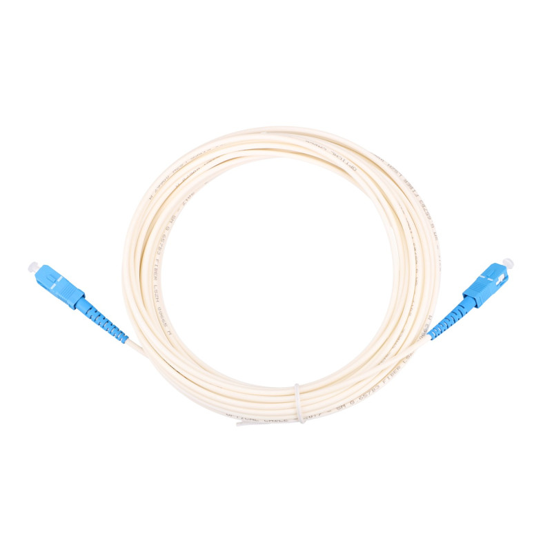 Extralink SC/UPC-SC/UPC | Patchcord | LSZH, Jednomodowy, Simplex, G.657B3, 3mm, Easy Flex, 5m