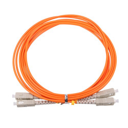 Extralink SC/UPC-SC/UPC | Patchcord | Multimodo, Duplex, 50/125, 3mm, 0,5m - Imagen 2