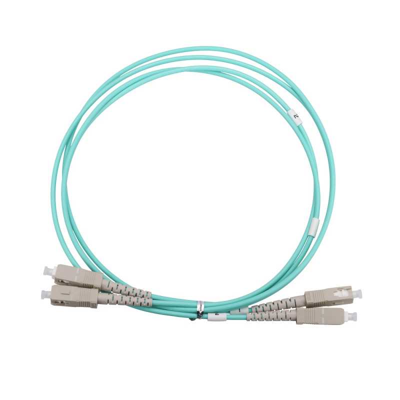 Патч-корд Extralink SC/UPC-SC/UPC, Мультирежимный, OM3, Дуплекс, 3мм, 1м - Изображение 2