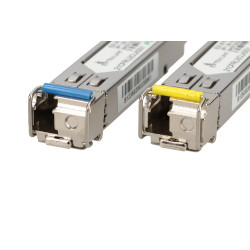 Extralink SFP 1.25G | SFP WDM Módulo | 1,25Gbps, 1310/1550nm, single mode, 3km, LC, DOM, pair