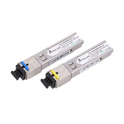 Модуль SFP WDM Extralink SFP 1.25G, 1.25Gbps, 1310/1550nm, одномодовый, 3км, SC, DOM, пара