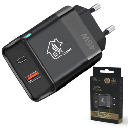 Extralink Smart Life Fast Charger 45W GaN | Carregador | USB-C, USB-A