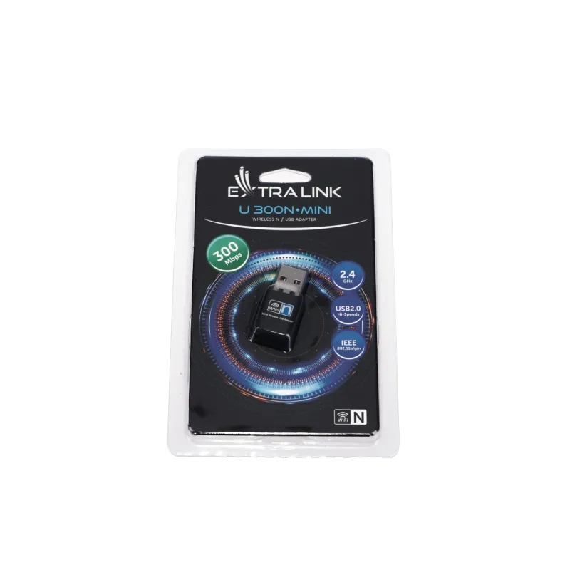 USB адаптер Extralink U300N-Mini, 2,4GHz, 300Mb/s - Изображение 4