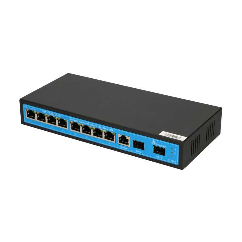 Extralink VICTOR-24V | PoE Switch | 8x Gigabit Passive PoE (24V) , 2x SFP, 1x Console Port, 120W, Managed - Image 4