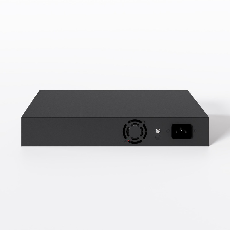 Extralink VIRTUS V3 | Switch PoE | 16x 100Mb/s PoE/PoE+, 2x Gigabit RJ45 + 1x SFP, 150W