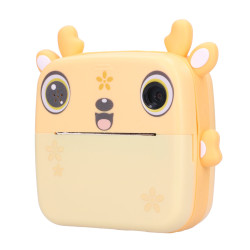 Термопринтер EPP-006 Желтый + Набор из 3 рулонов Термо бумаги Extralink