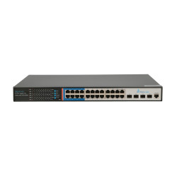 Extralink ZEUS V2 | Switch PoE | 24x Gigabit PoE/PoE+, 4x 10G SFP+, 1x Porta della console, 440W, L2/L3, Gestibile