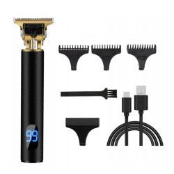 Extralink | Maszynka do strzyżenia | trymer z wyświetlaczem czarny nakładki